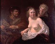 Jan Gerritsz. van Bronckhorst The procuress.. oil painting artist